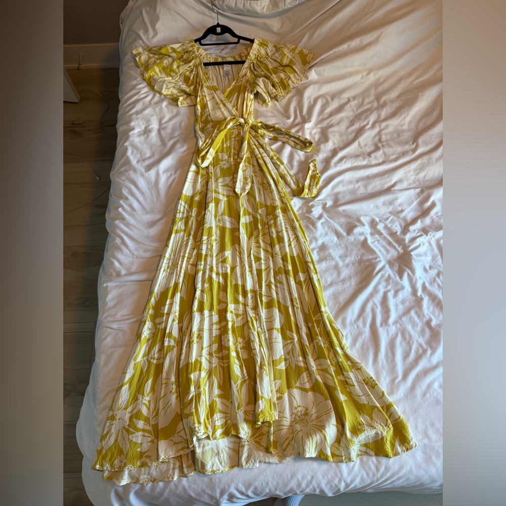L*Space Yellow and White Floral Maxi Dress